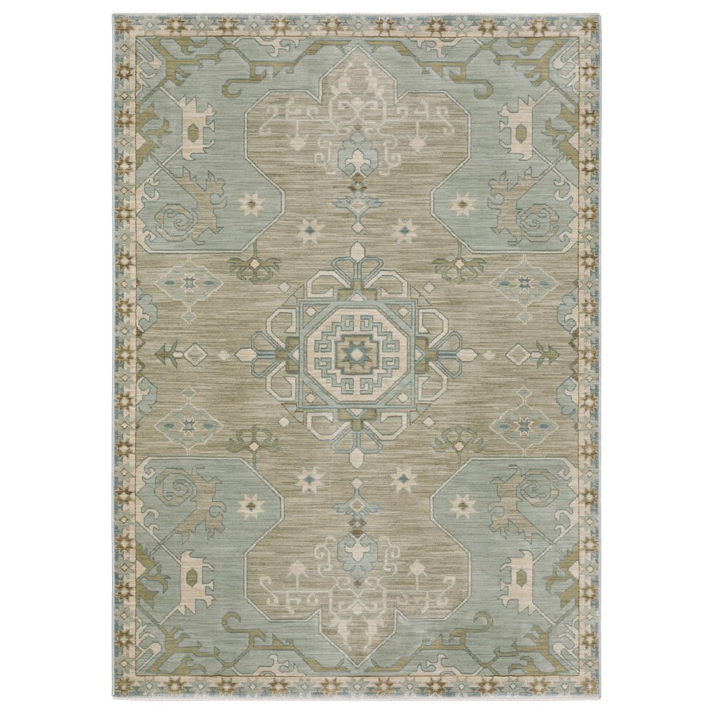 Oriental Weavers Maeve MAE12 Grey and Blue 5"3" x 7"6" Area Rug, , large