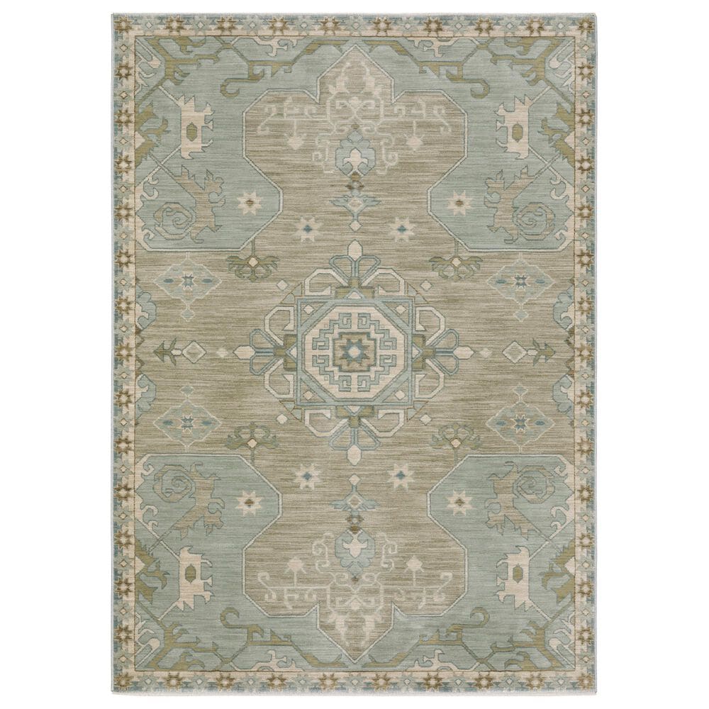 Oriental Weavers Maeve MAE12 Grey and Blue 5"3" x 7"6" Area Rug, , large