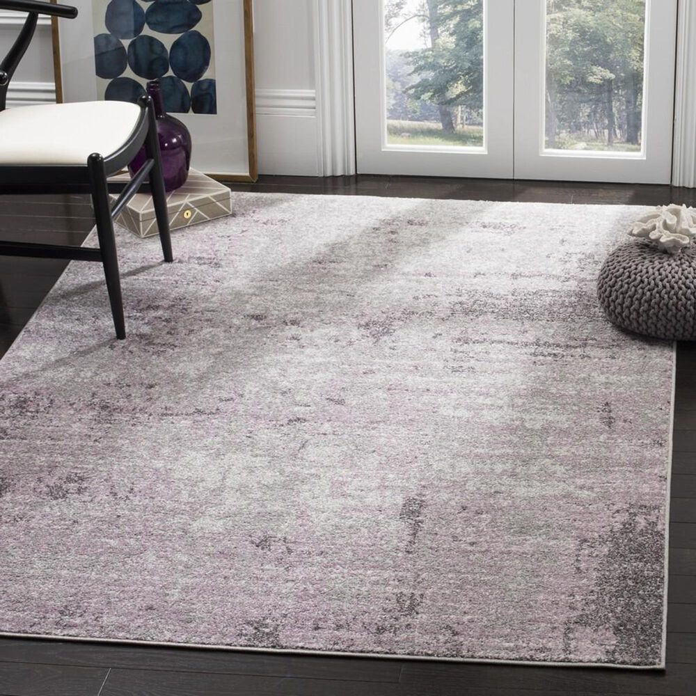 Safavieh Adirondack ADR130M 10&#39; x 14&#39; Light Grey and Purple Area Rug, , large