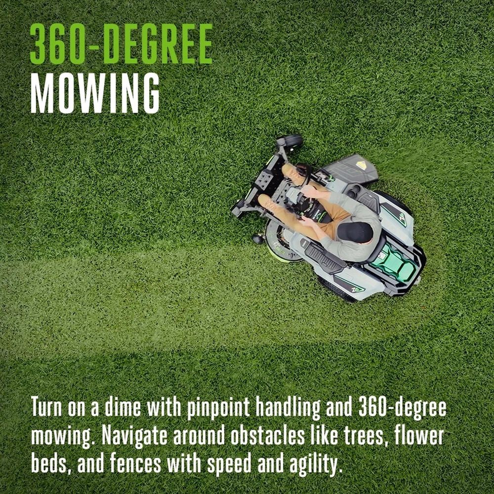 EGO Power+ 42" Z6 Zero Turn Battery-Powered Riding Mower with E-Steer Technology, , large