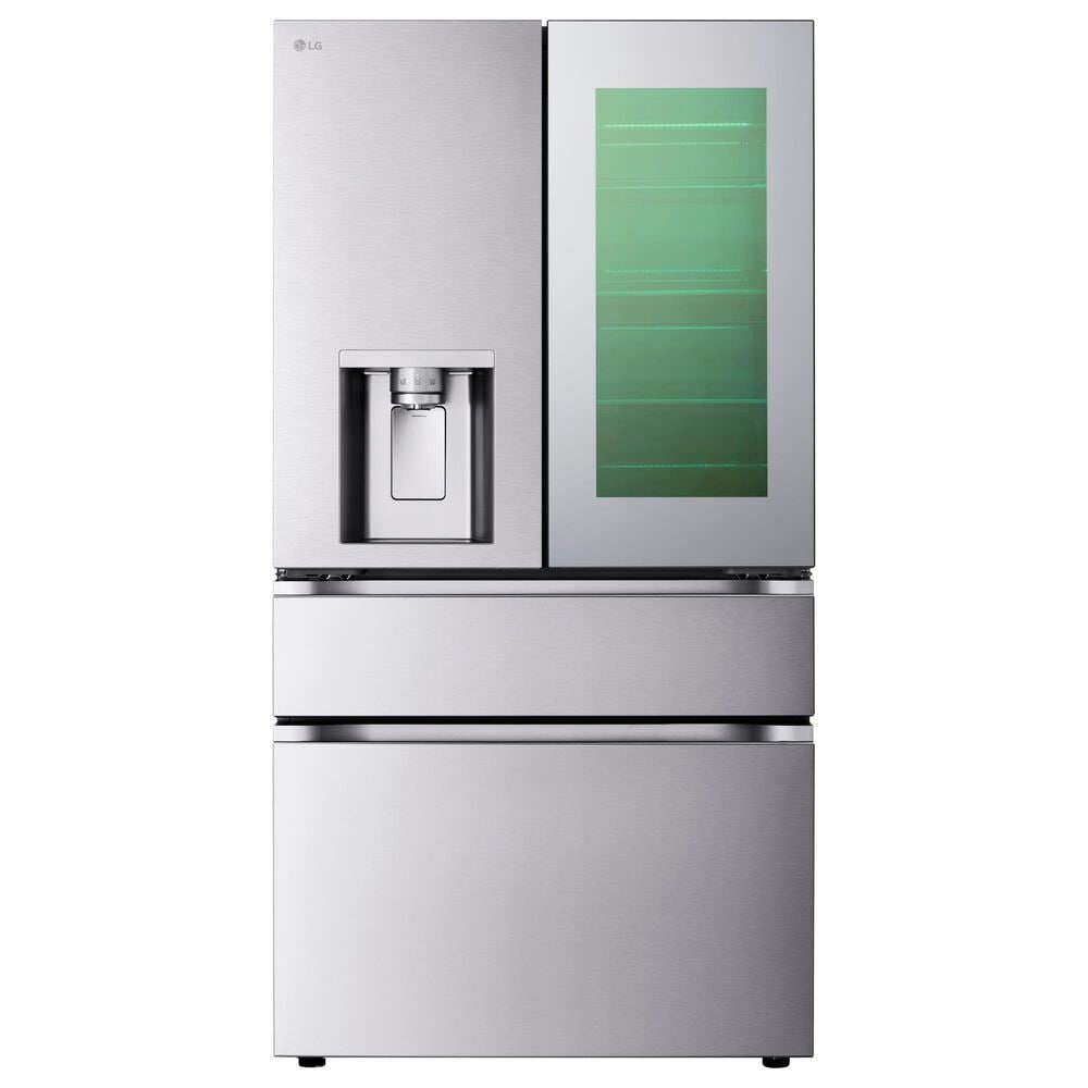 LG 28.6 Cu. Ft 4-Door French Door Refrigerator with Mirror Instaview in PrintProof Stainless Steel, , large