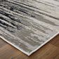 Feizy Micah 39LRF 8" x 10" Black and Silver Area Rug, , large