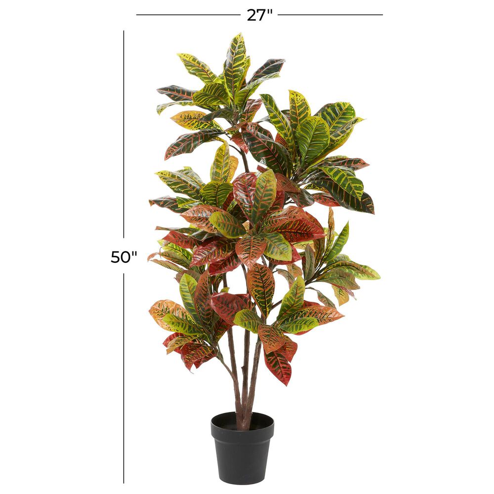 Maple and Jade 49&quot; Artificial Foliage in Green, Red, Brown and White, , large
