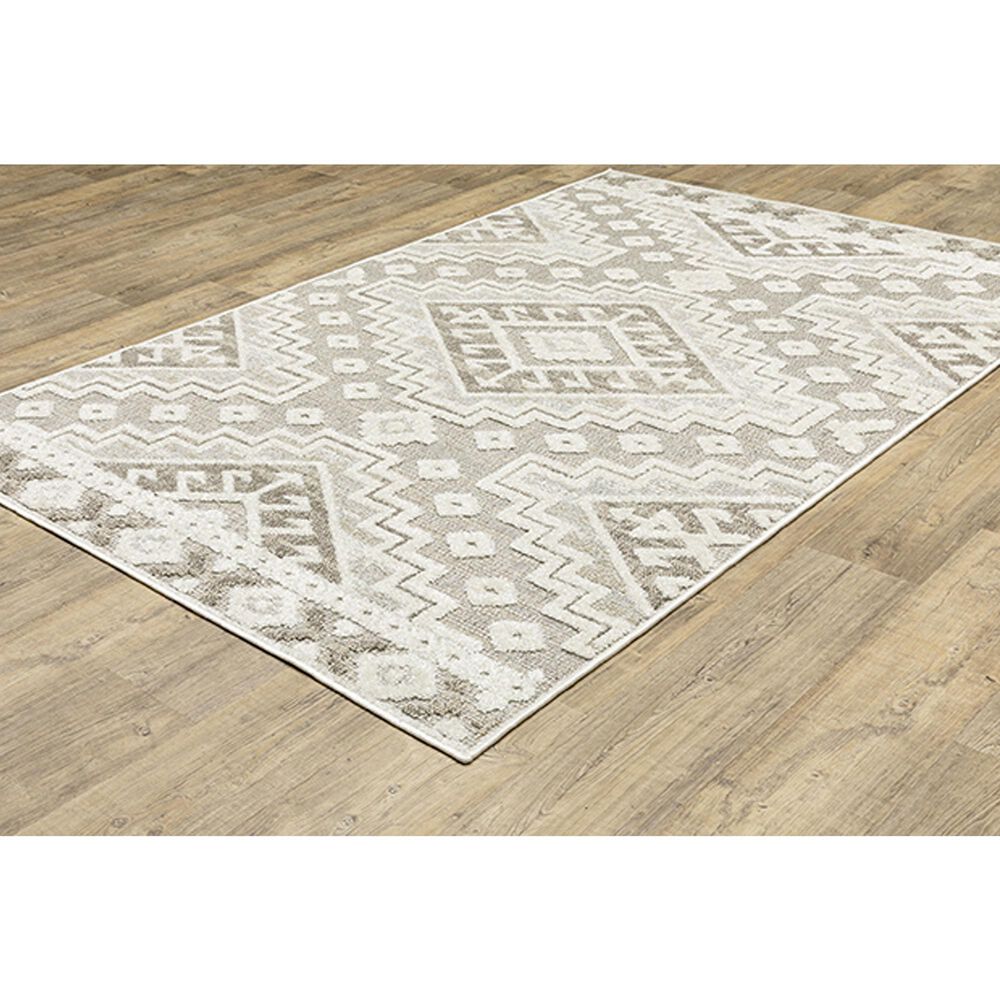 Oriental Weavers Tangier TAN03 6&#39;7&quot; x 9&#39;6&quot; Beige Area Rug, , large