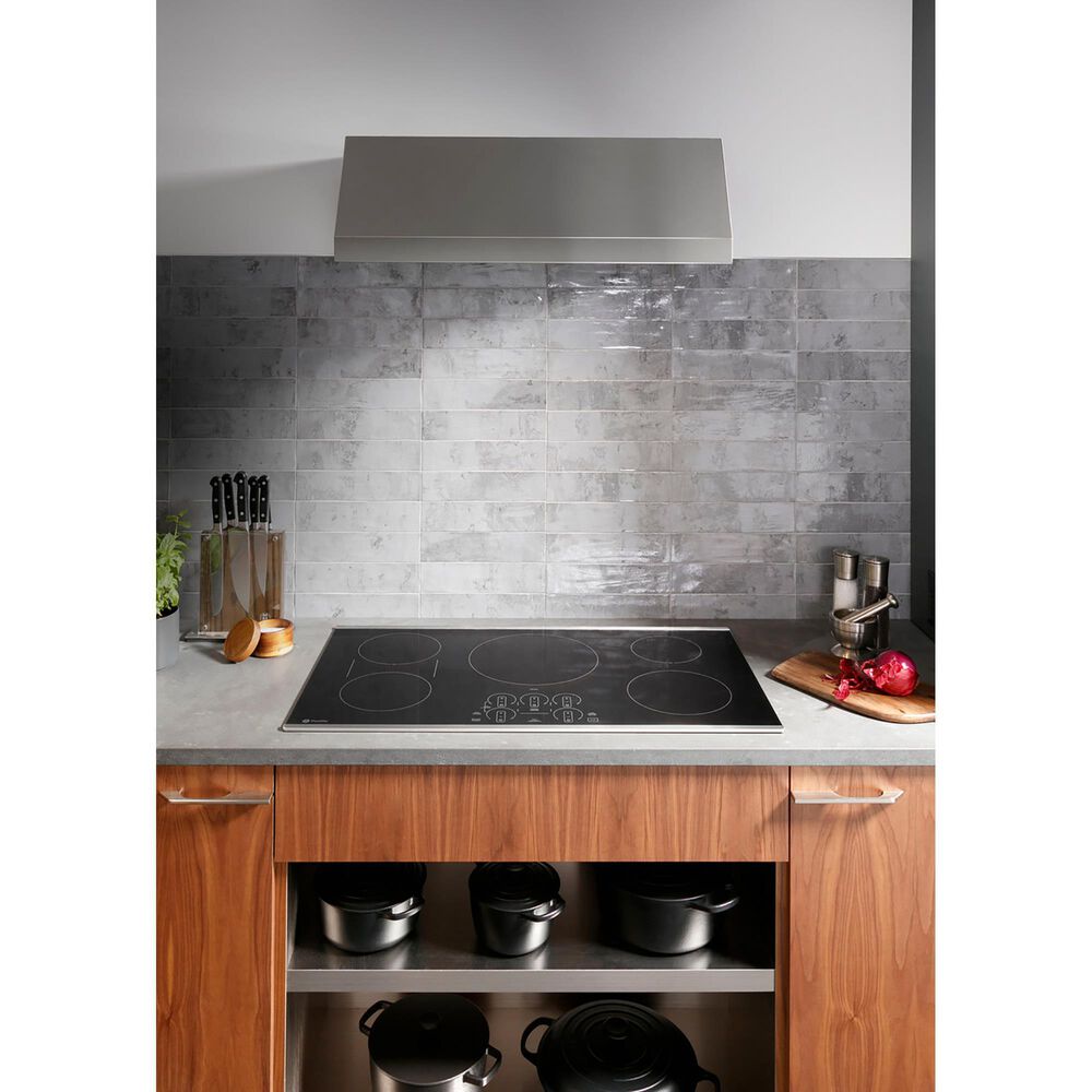 GE Profile 36&quot; Built-In Touch Control Induction Cooktop In Black, , large