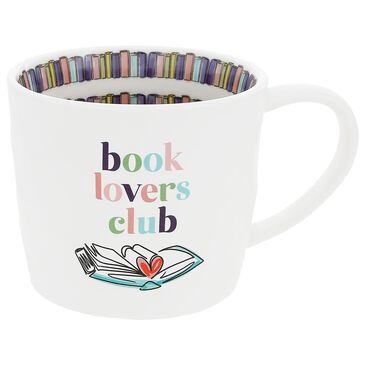 Pavilion 16 oz Book Lover Mug in White, , large