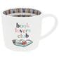 Pavilion 16 oz Book Lover Mug in White, , large