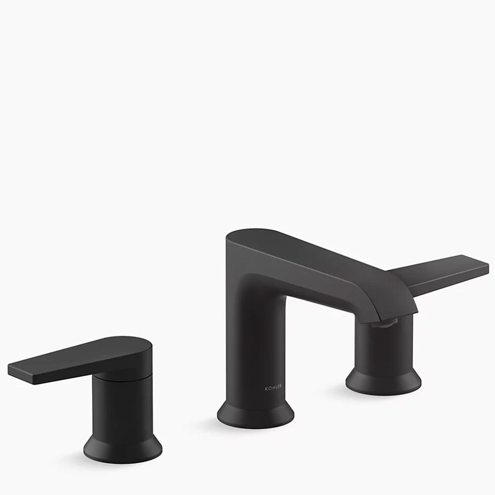 Kohler Hint Widespread Bathroom Sink Faucet in Matte Black, , large