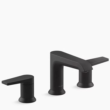 Kohler Hint Widespread Bathroom Sink Faucet in Matte Black, , large