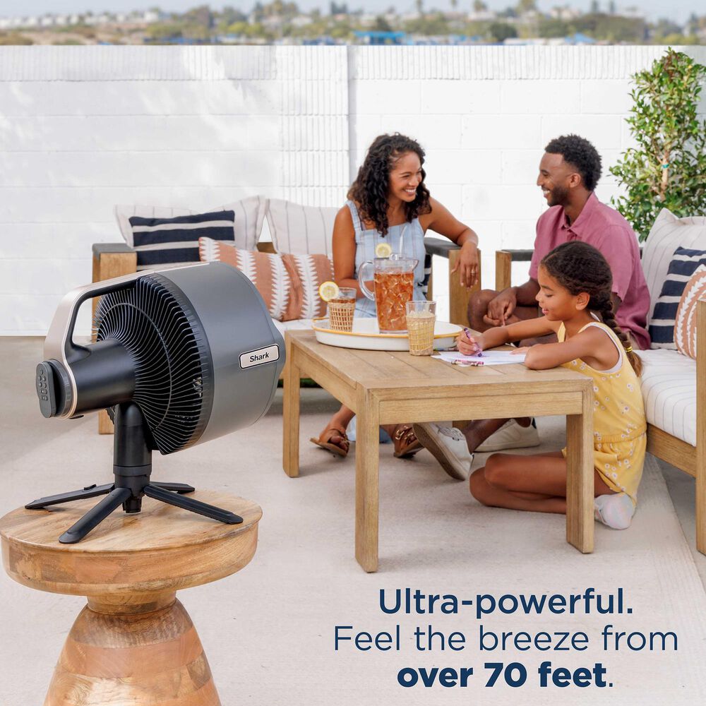 Shark FlexBreeze Pro Mist Indoor/Outdoor Fan in Charcoal Grey, , large