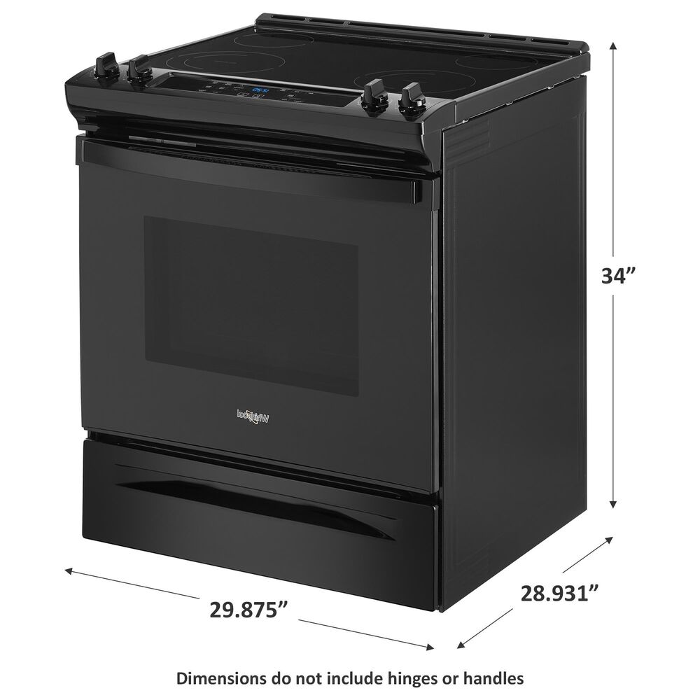 Whirlpool 4.8 Cu. Ft. Tall Range with Self Clean Oven Cycle in Black, , large