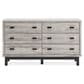Ashley Vessalli 6-Drawer Dresser in Light Gray and Matte Black, , large