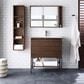 James Martin Vanities Mantova 31.5" Single Vanity Cabinet in Mid-Century Walnut and Champagne Brass, , large