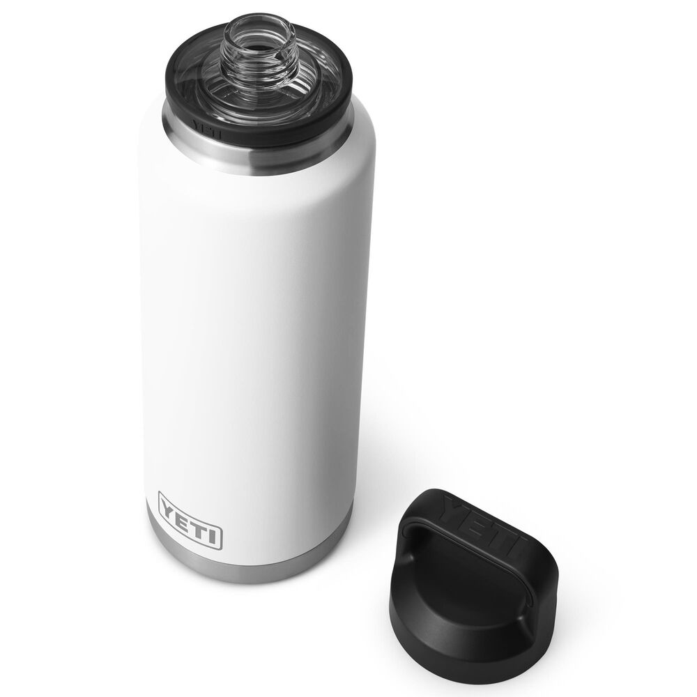 YETI Rambler 46 Oz Water Bottle with Chung Cap in White, , large