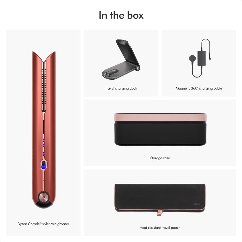 Dyson Corrale styler straightner in Strawberry Bronze, , large