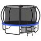HOMLUX 14" Outdoor Trampoline in Blue, , large