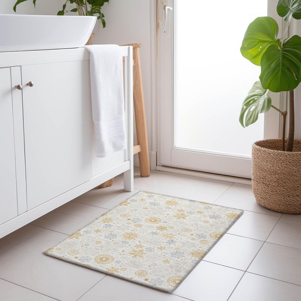 Dalyn Rug Company Wonderland WN31 2&#39;6&quot; x 3&#39;10&quot; Ivory Indoor/Outdoor Area Rug, , large
