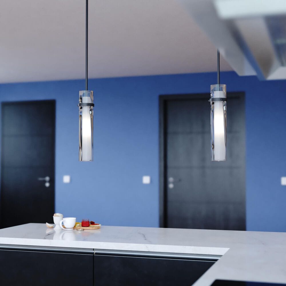 Vaxcel Vilo 1-Light Mini Pendant in Matte Black, , large