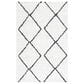 Safavieh August Shag AUG572A 5"5" x 7"7" Ivory and Black Area Rug, , large