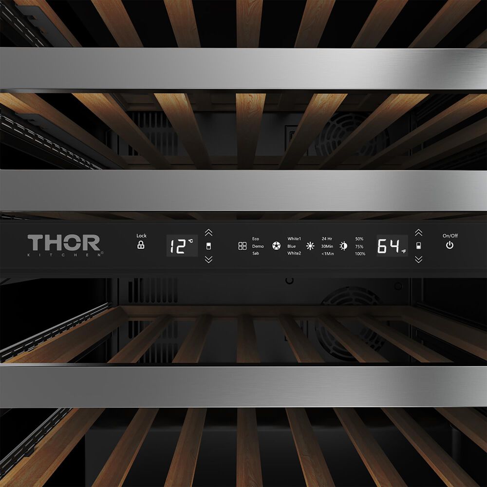 Thor Kitchen 24" Undercounter Dual Zone Wine Cooler in Stainless Steel, , large