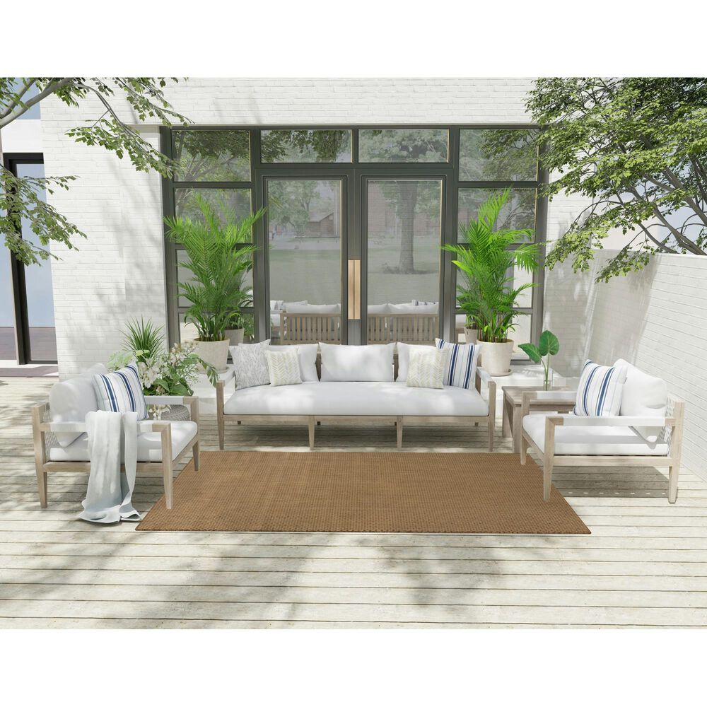 Nourison Courtyard Jute 5&#39; x 7&#39; Indoor/Outdoor Area Rug, , large