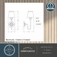 Vaxcel Kelsy 1-Light Bathroom Vanity in Chrome, , large