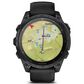 Garmin Tactix 8 AMOLED Smartwatch 47 mm Black Case with Black and Pebble Gray Band, , large