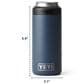 YETI Rambler 12 Oz Colster Slim Can Cooler in Black Forest Green, , large