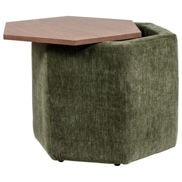 Jonathan Louis Hexel Storage Ottoman in Amici Moss, , large