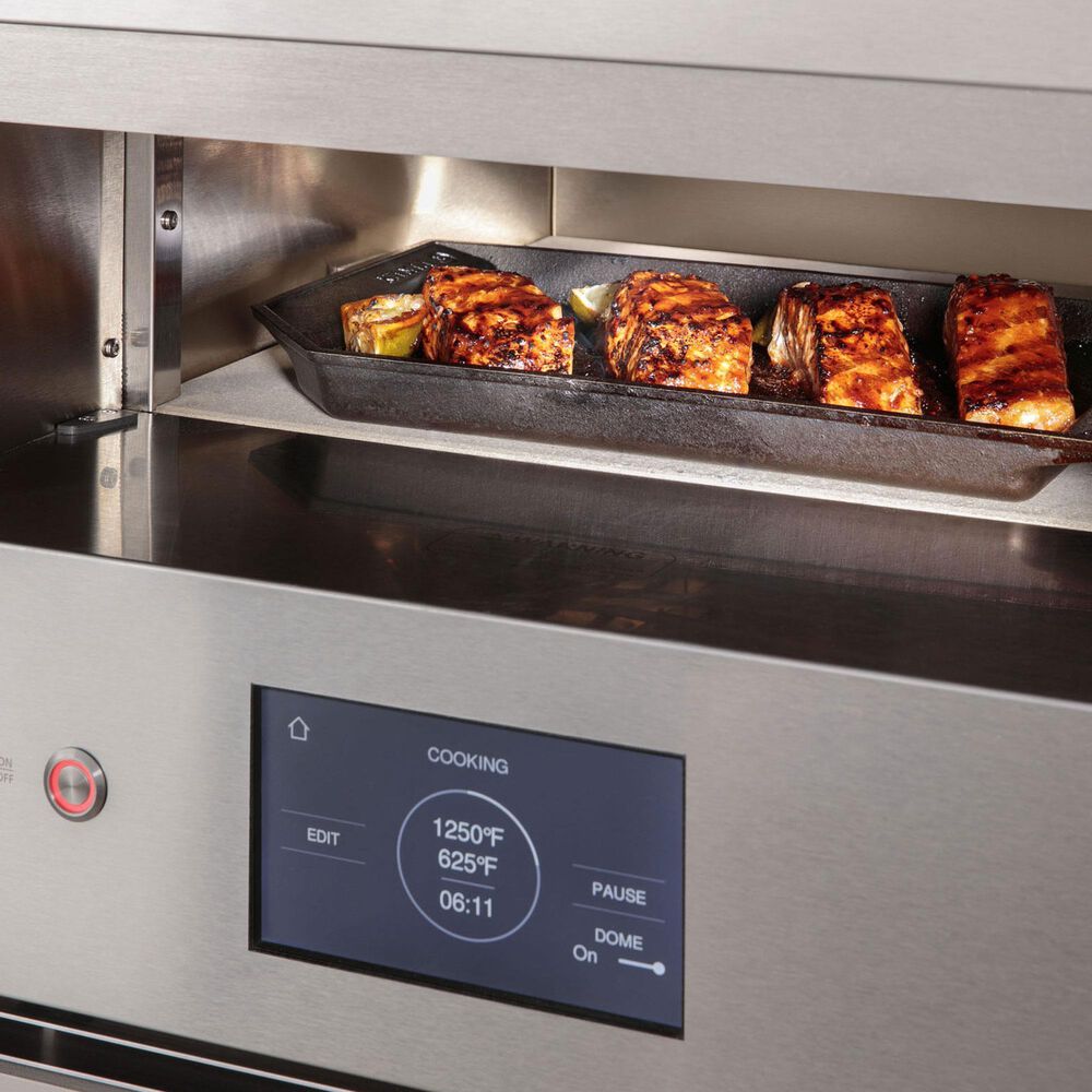 Monogram 30" Smart Flush Hearth Electric Single Wall Oven in Stainless Steel Shop NFM