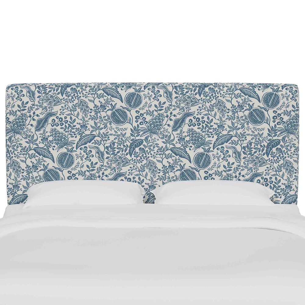 Skyline Furniture Elly California King Headboard in Pomegranate Blue, , large