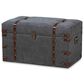 Baxton Studio Palma Storage Trunk Ottoman in Grey, , large