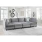 Lilola Home Zelmira Ottoman in Gray, , large
