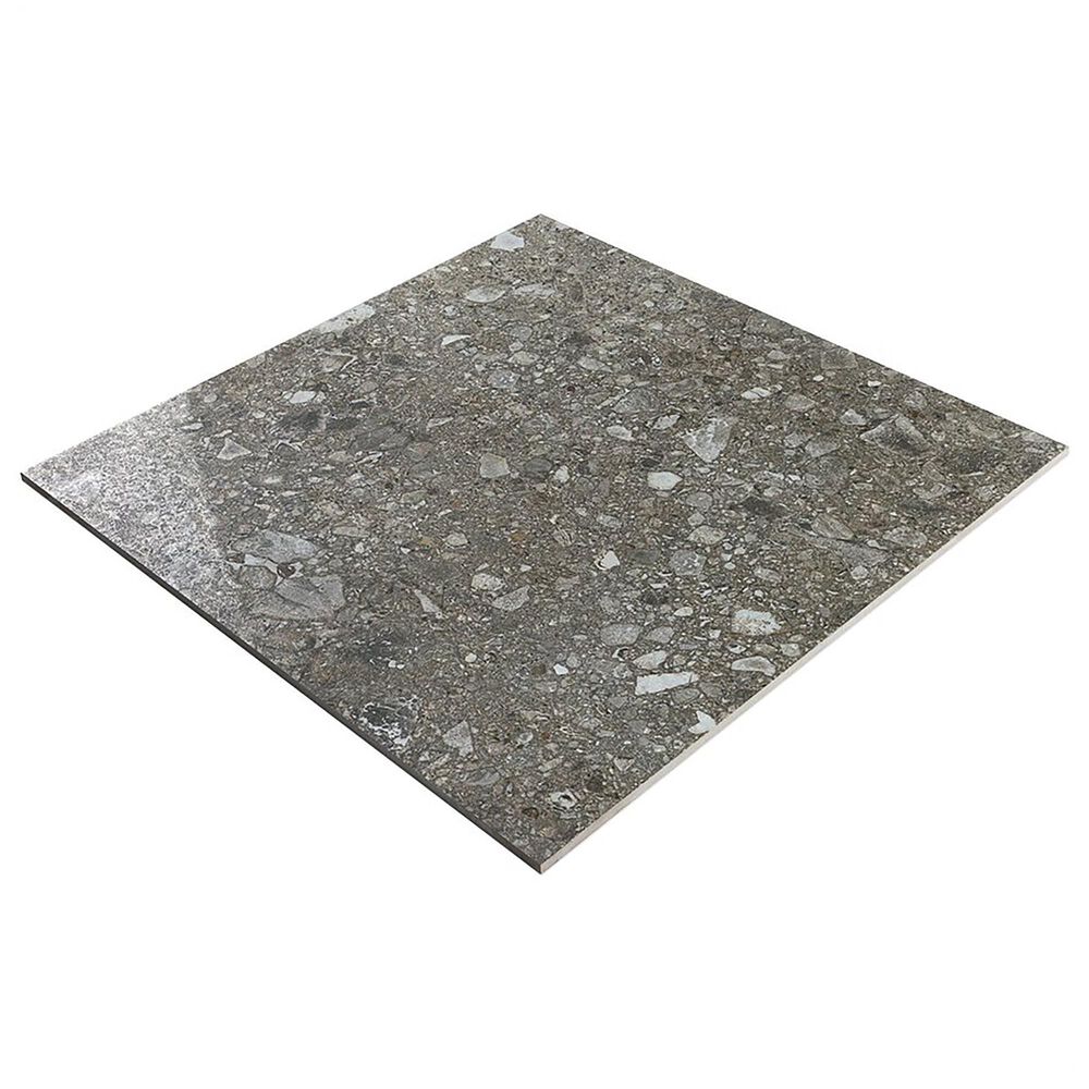 Soho Studio Futura Terrazzo Antracite 24" x 24" Field Porcelain Tile, , large