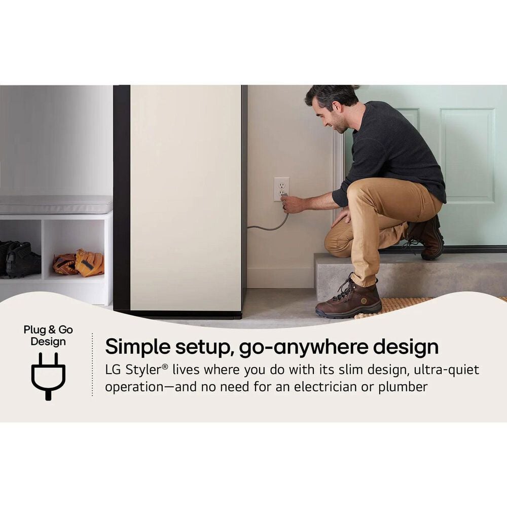 LG Styler Smart Steam Closet in Beige, , large