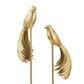 Maple and Jade 2-Piece Bird Decorative Sculpture Set in Gold, , large
