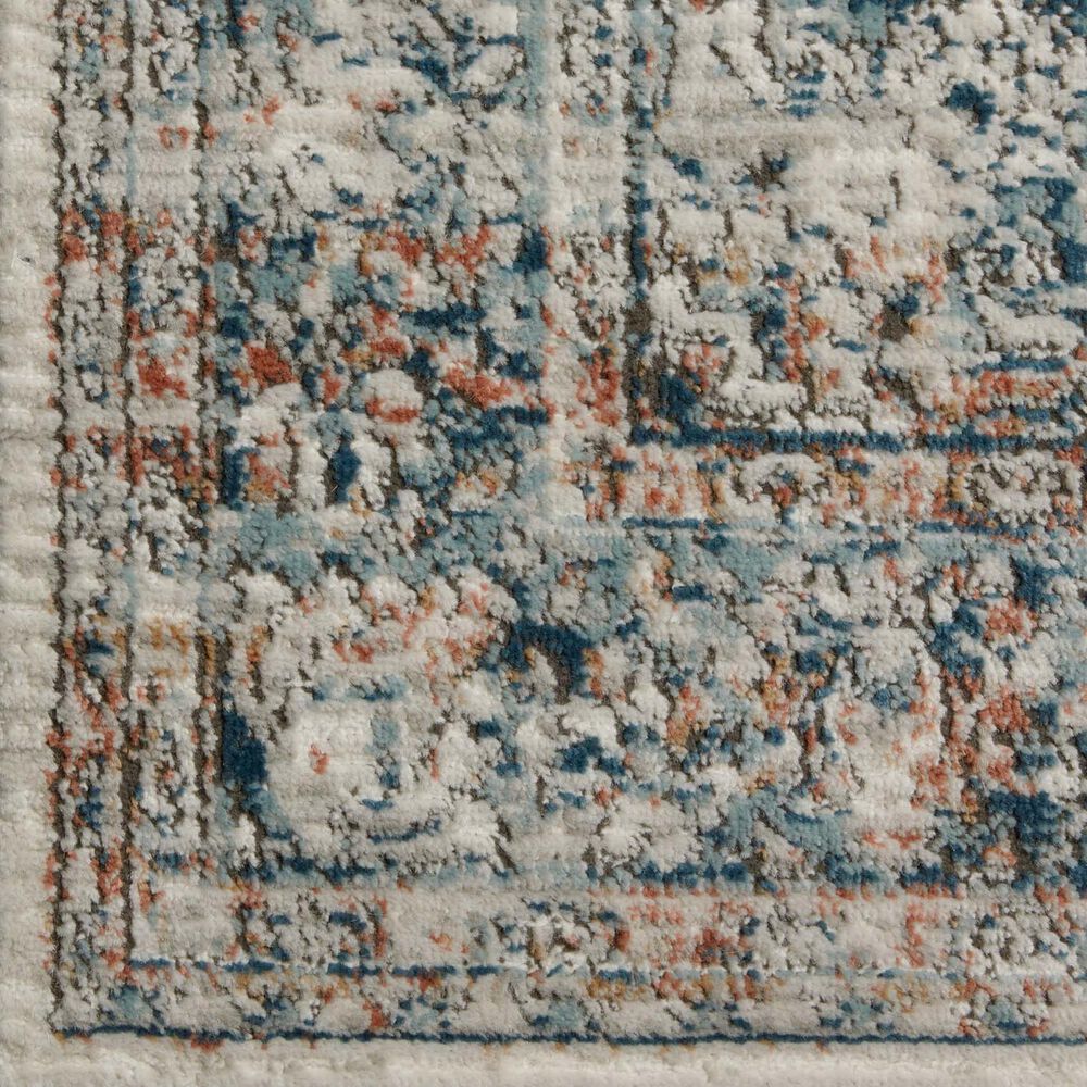 Loloi II Bianca 2&#39;8&quot; x 4&#39; Ivory and Ocean Area Rug, , large