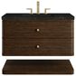 James Martin Allamari 36" Single Bathroom Vanity in Sable with 3 cm Phantome Eclos Top and Rectangular Sink, , large