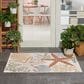 Nourison Aloha ALH24 2"8" x 4" Ivory and Multicolor Indoor/Outdoor Area Rug, , large