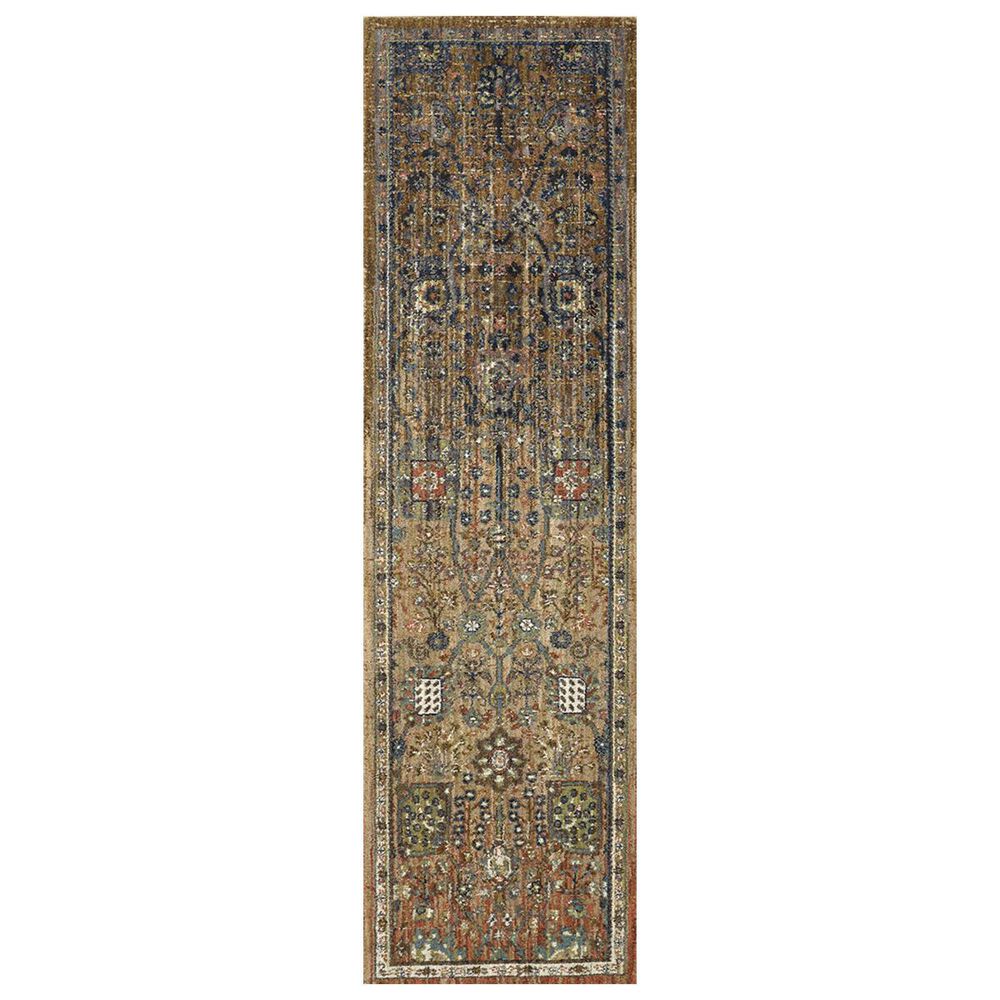 Karastan Myanmar 90668-80153 2"4" x 7"10" Tobacco Runner, , large