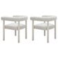 Zuo Modern Sunbath Dining Chair in Gray and White (Set of 2), , large