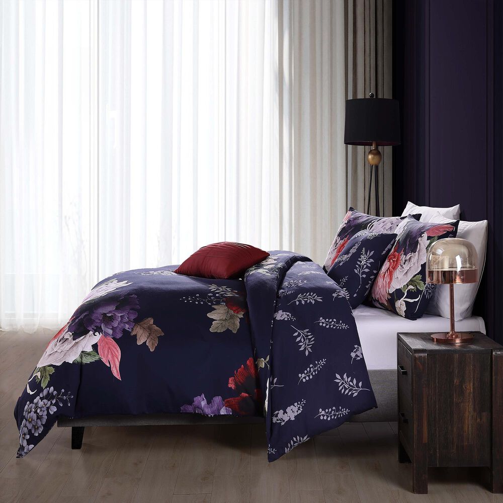 BEBEJAN Garden 5-Piece King Comforter Set in Purple, , large