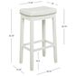 Linon Home Decor Claridge Bar Stool in Bright White, , large
