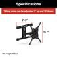 Furrion Aurora 65" Class Partial Sun 4K LED UHD - Outdoor Smart TV with Full Motion Mount in Black, , large