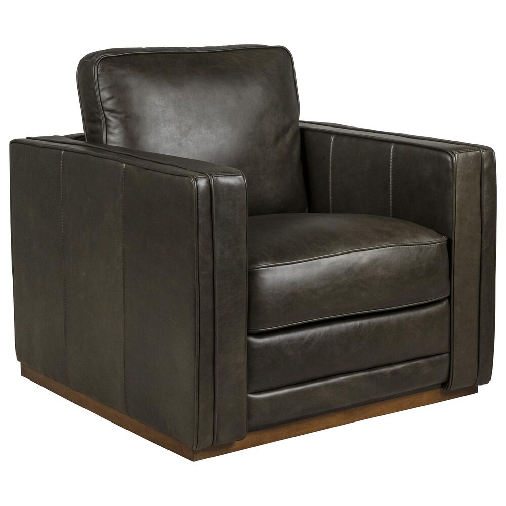 Sienna Designs Leather Accent Chair in Westerwood Smoke, , large