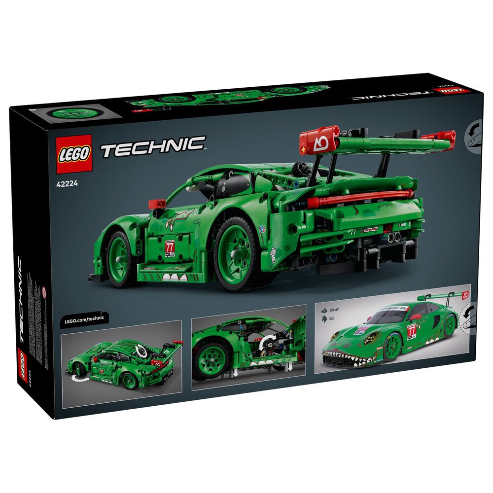 LEGO Technic Porsche 911 GT3 R Rexy AO Racing Car Building Set, , large