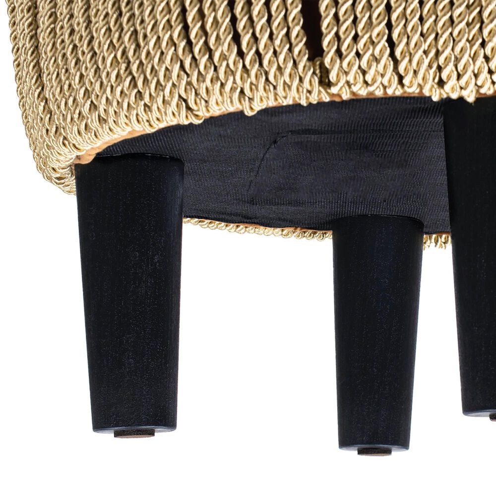 Jennifer Taylor Home Edward Pouf in Burnt Orange, , large