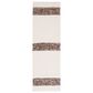 Safavieh Natura NAT321A NAT321A 2"3" x 8" Ivory and Brown Runner, , large