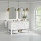 James Martin Vanities Breckenridge 60" Double Bathroom Vanity in Bright White with 3 cm Eternal Jasmine Pearl Silestone Top, Rectangular Sinks and FreePower Wireless Charger, , large