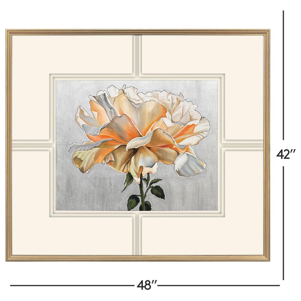Paragon 42" x 48" A Rose Is A Rose Wall Art in White, , large